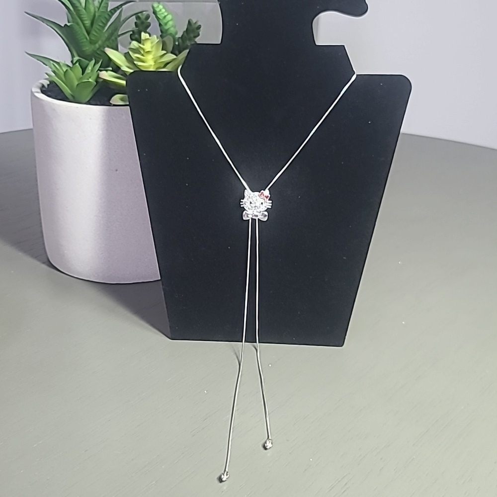 Hello Kitty Rhinestone Lariet Necklace